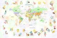 Фотообои  Onprint Детская коллекция ABC map