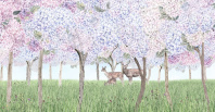 Фотообои  Onprint Blooming soul DEEP FOREST q