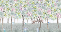 Фотообои  Onprint Blooming soul DEEP FOREST SUCCULENT q