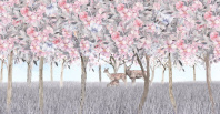 Фотообои  Onprint Blooming soul DEEP FOREST PURPLE q