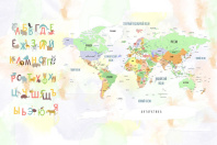 Фотообои  Onprint Детская коллекция ABC map 2