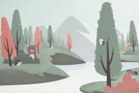 Фотообои  Onprint Детская коллекция Aniforest q